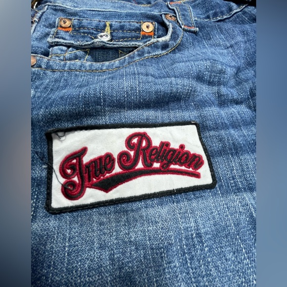 True Religion Straight Flap Patches Jeans Size 34 - Picture 9 of 16